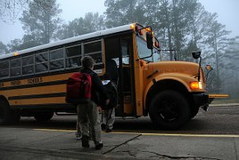 trenches school bus