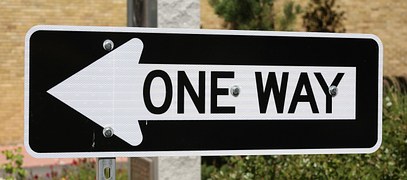 fear one way sign