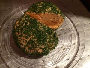 Cheeseball with parsley