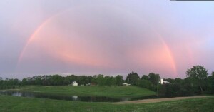rainbow over the Hilty farm