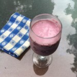 Smoothie/Fruit and Peanut Butter Breakfast