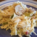 Chicken Spaghetti Noodle with Cream Sauce