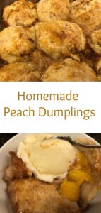 peach dumplings