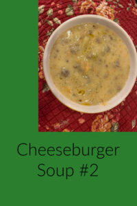 Pinterest Cheeseburger Soup #2