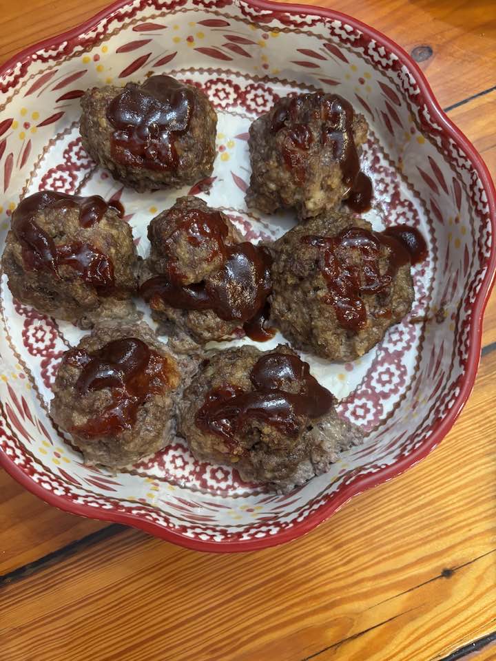 barbecue onion meat loaves