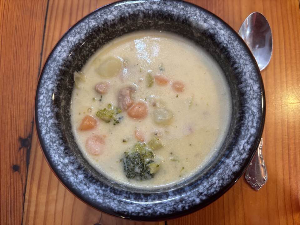 broccoli potato cheddar ham